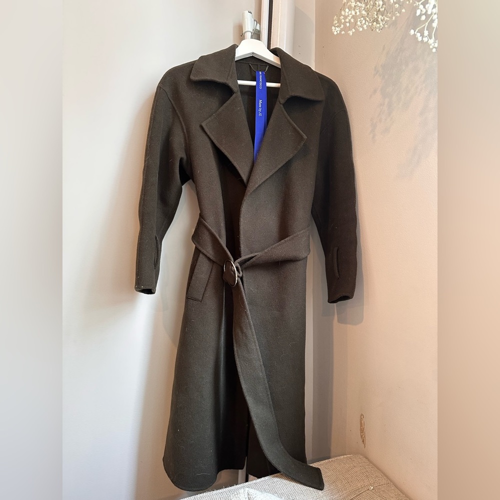 Mute by JL dark green olive coat